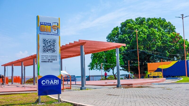 Prefeitura de Coari amplia inclusão digital com Wi-Fi gratuito em praças, feiras e mercado