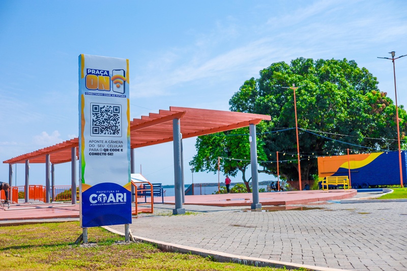 Prefeitura de Coari amplia inclusão digital com Wi-Fi gratuito em praças, feiras e mercado