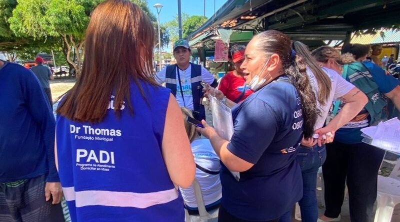 Idosos em situação de vulnerabilidade são resgatados durante ‘Mutirão no Bairro’ da prefeitura no Centro Histórico de Manaus