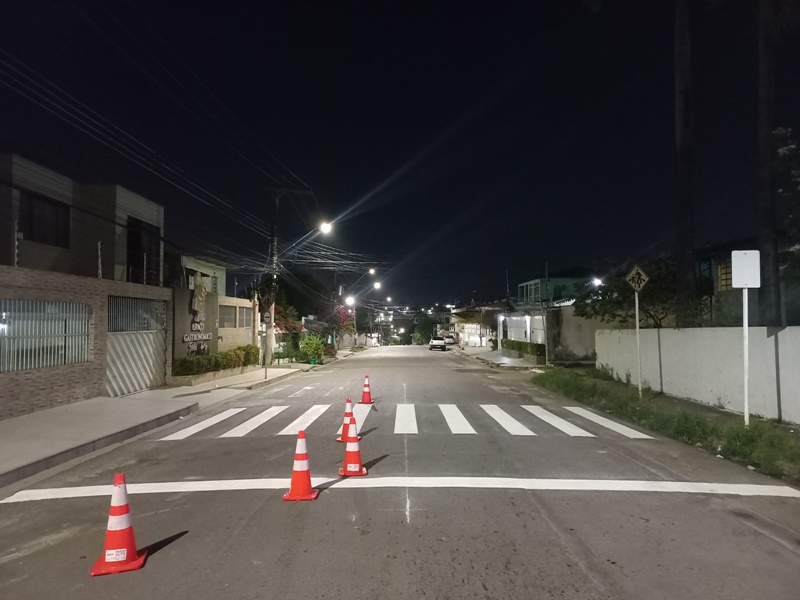 Prefeitura de Manaus reforça sinalização viária nas zonas Oeste e Sul