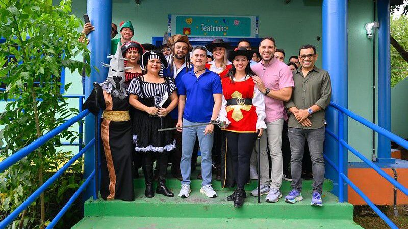 Prefeito David Almeida reabre parque ‘Cidade da Criança’ e anuncia instalação de praça molhada e creche no espaço