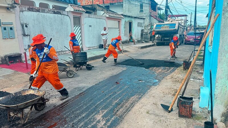 Prefeitura de Manaus leva recuperação asfáltica a vias do Novo Aleixo e transforma a mobilidade na zona Norte