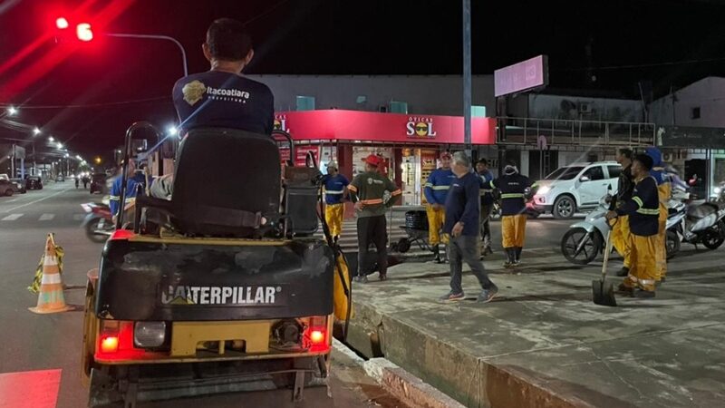 Operação Tapa-buracos: Prefeitura reforça frentes de trabalho e atua dia e noite nas principais avenidas de Itacoatiara