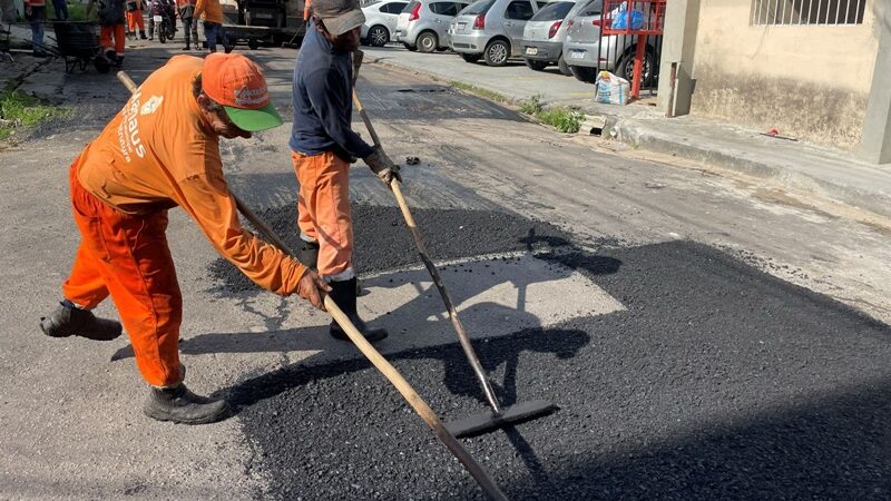 Prefeitura de Manaus recupera via no bairro Raiz e reforça compromisso com a mobilidade urbana