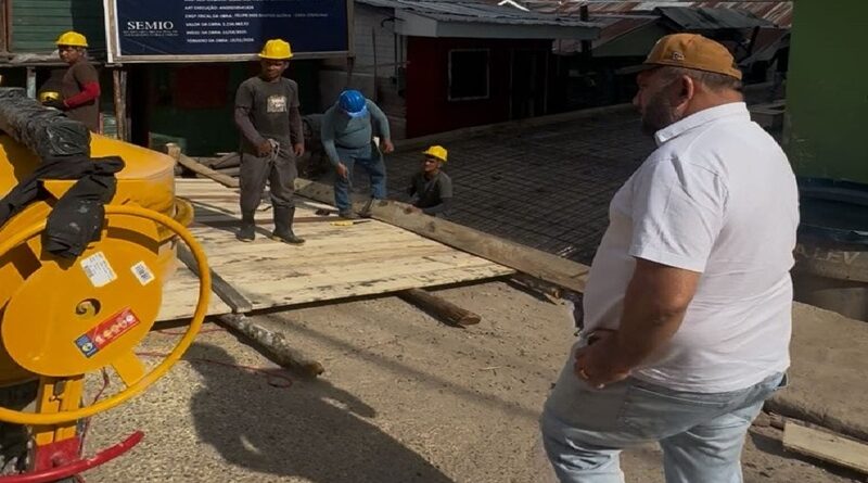 Nicson Marreira esteve visitando a ponte que liga Santo Antônio e Olaria