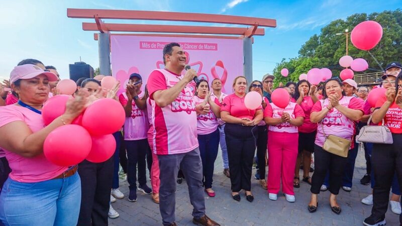 Prefeitura de Coari abre Campanha Outubro Rosa com motociata pela saúde da mulher