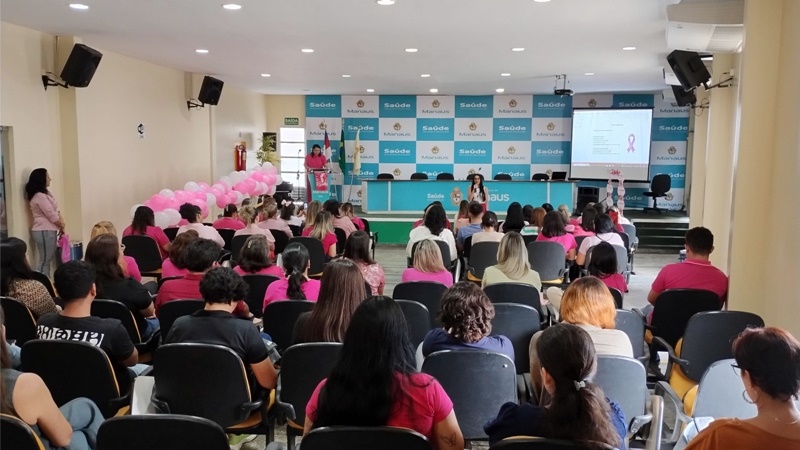 Prefeitura de Manaus reforça importância da prevenção do câncer de mama entre trabalhadores da saúde