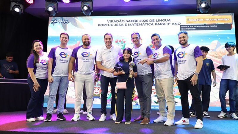 Estudantes do 9º ano da Prefeitura de Manaus participam do ‘Viradão Saeb’ 2025