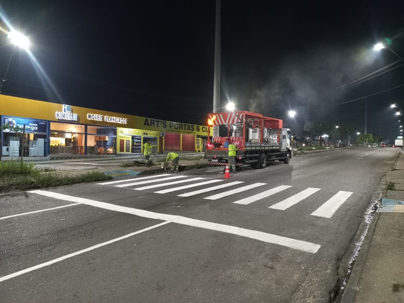 Prefeitura de Manaus intensifica sinalização e reforça segurança viária em todas as zonas da cidade