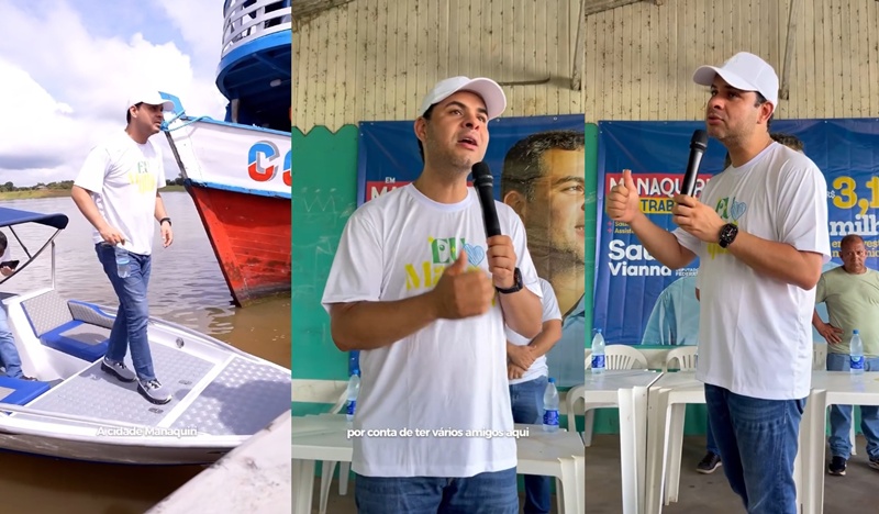 Deputado Saullo Vianna visita o município de Manaquiri para prestar conta do seu mandato