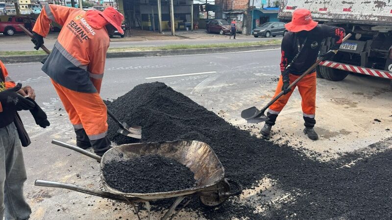 Prefeitura de Manaus revitaliza grandes avenidas na zona Leste da capital