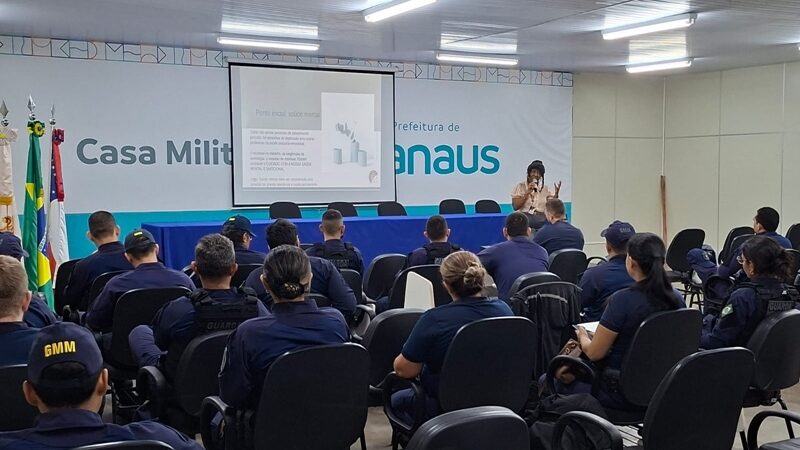 Prefeitura de Manaus realiza formação sobre saúde mental para servidores da Guarda Municipal