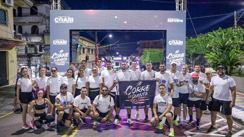 Coari realiza primeira edição do “Corre de Quinta” e reúne multidão em noite de esporte e lazer