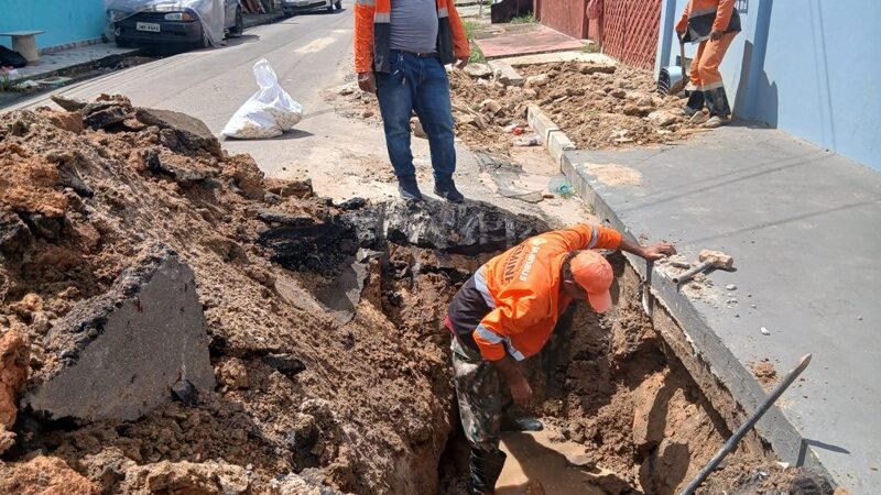 Prefeitura de Manaus reforça sistema de drenagem no bairro Lírio do Vale e avança com ações preventivas contra alagamentos