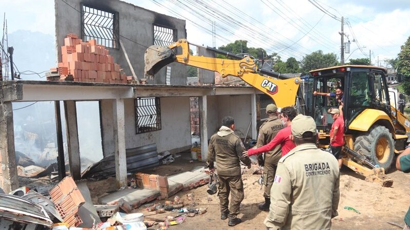 Prefeitura de Coari garante assistência às famílias atingidas por incêndio e desabamento
