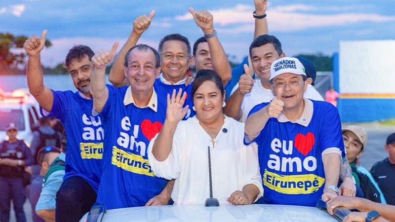 Omar Aziz e Eduardo Braga reúnem multidão em maratona de entregas e anúncios em municípios do Juruá